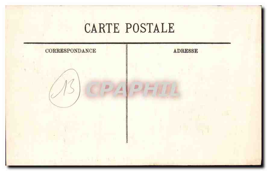 CPA Marseille Palais Longchamp  — Rückseite