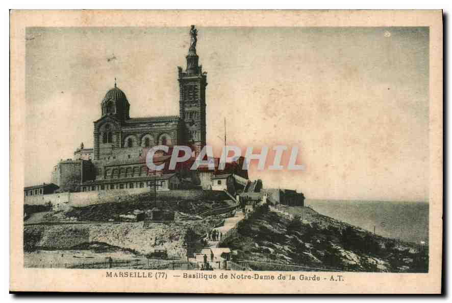 CPA Marseille Basilique de Notre Dame de la Garde 