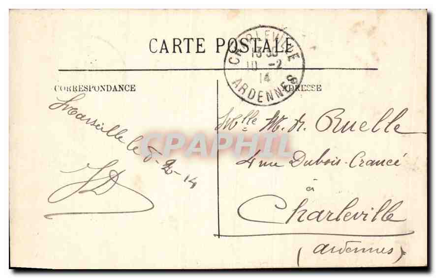 CPA Marseille le Pont Transbordeur  — Verso