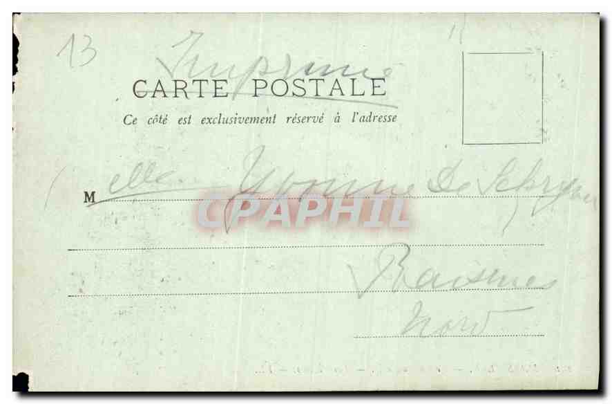 CPA Marseille le Chateau d'If les Cachots  — Rückseite