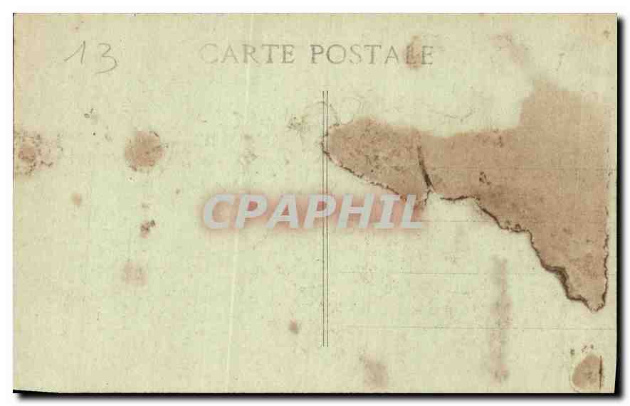 CPA Marseille vue generale du Vieux Port Bateaux — Verso