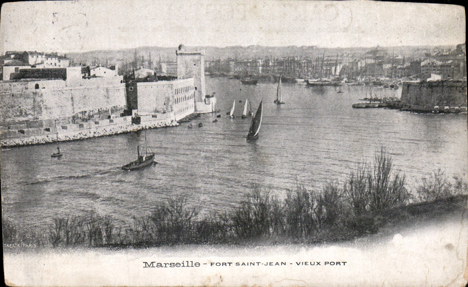 CPA Marseille Fort Saint Jean Vieux Port 