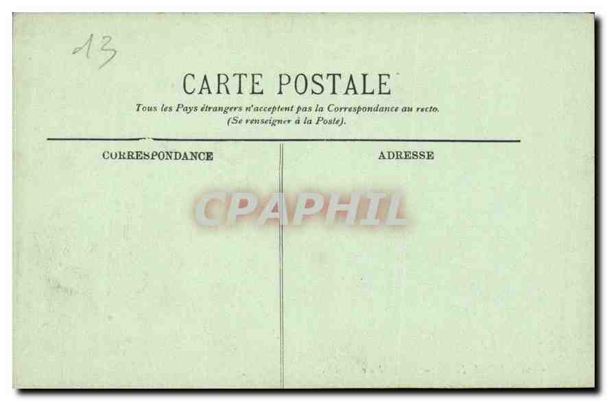 CPA Marseille vue generale  — Verso