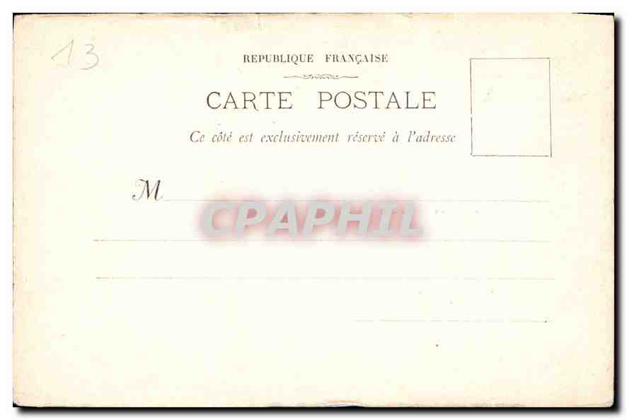 CPA Marseille Palais Longchamp  — Rückseite
