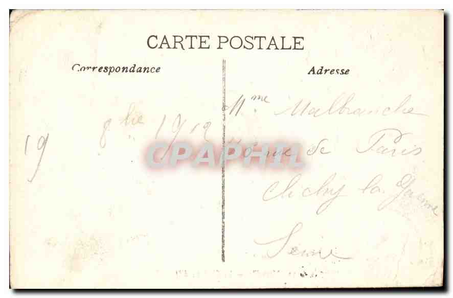CPA Marseille le Chateau d'If Bateaux — Rückseite
