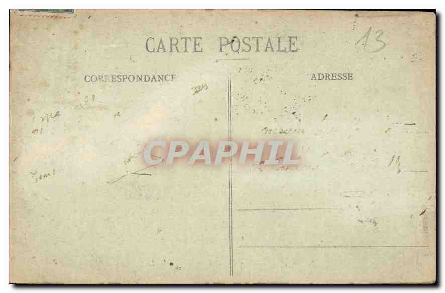 CPA Marseille Palais Longchamp  — Verso