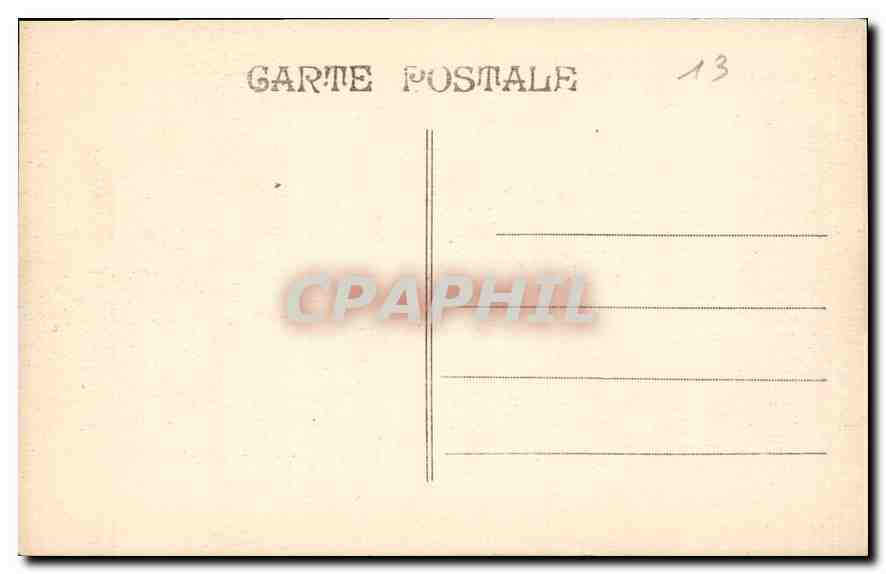 CPA Marseille Porte d'Aix  — Verso