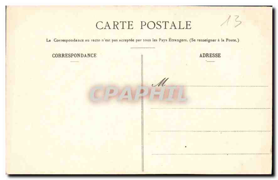 CPA Marseille La Cathedrale  — Verso