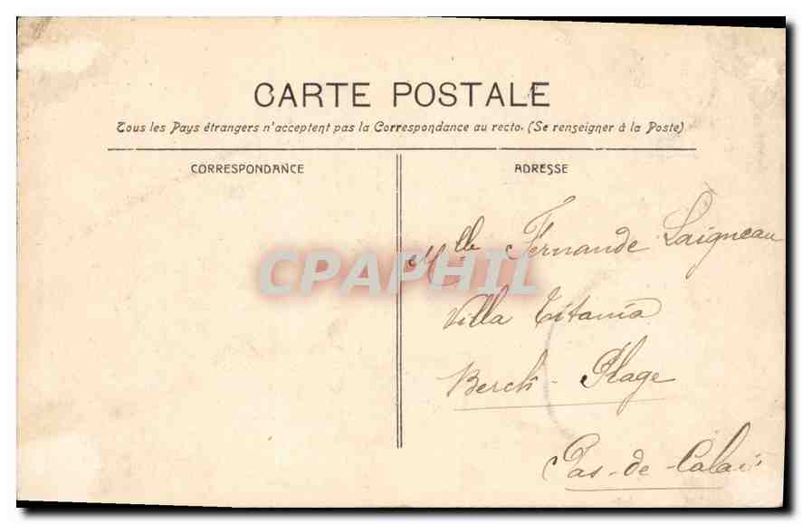 CPA Marseille N D de la Garde  — Rückseite