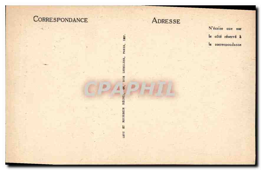 CPA Marseille la Cour et le Puits de Chateau d'If  — Verso