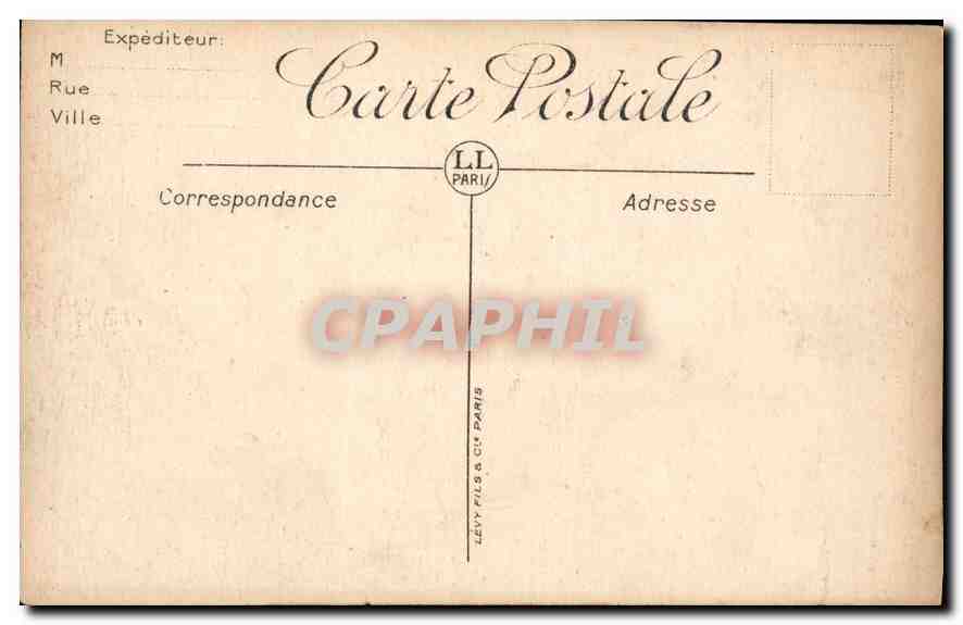 CPA Marseilel la Corniche coucher de Soleil  — Verso