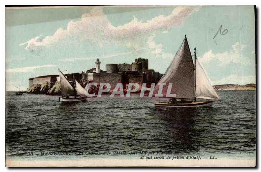 CPA Marseille le Chateau d'If Bateau