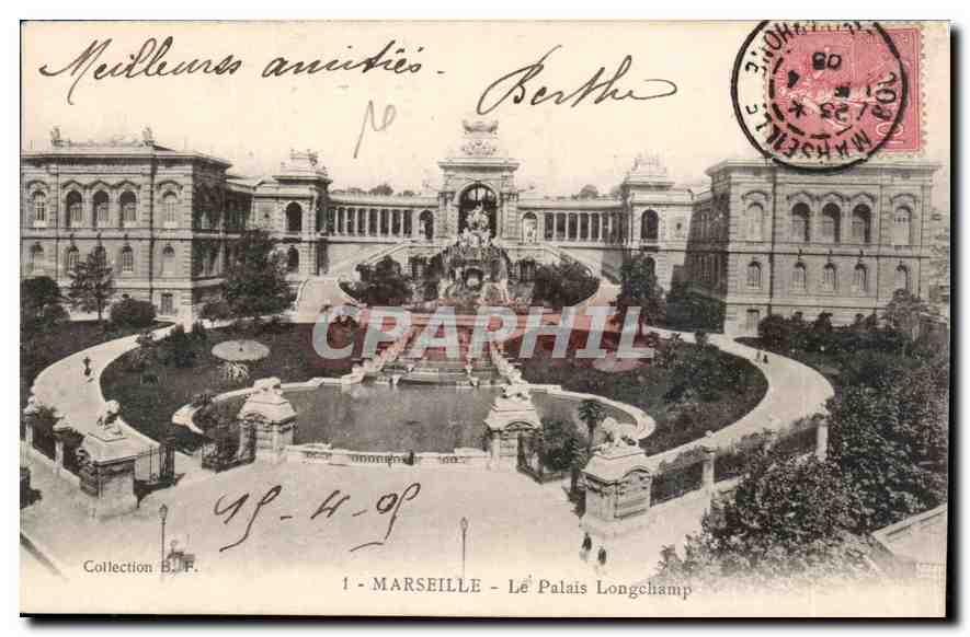 Marseille - Le Palais Longchamp — Collection B.F. — n°1