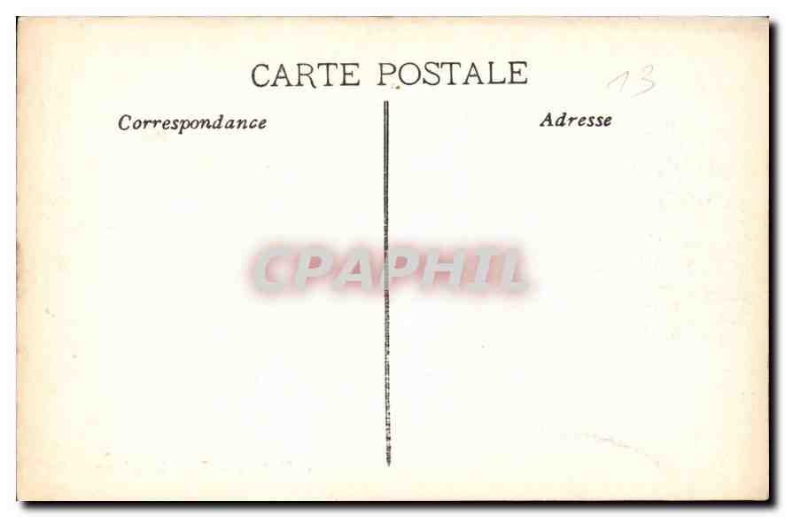 CPA Marseille Palais longchamp  — Verso