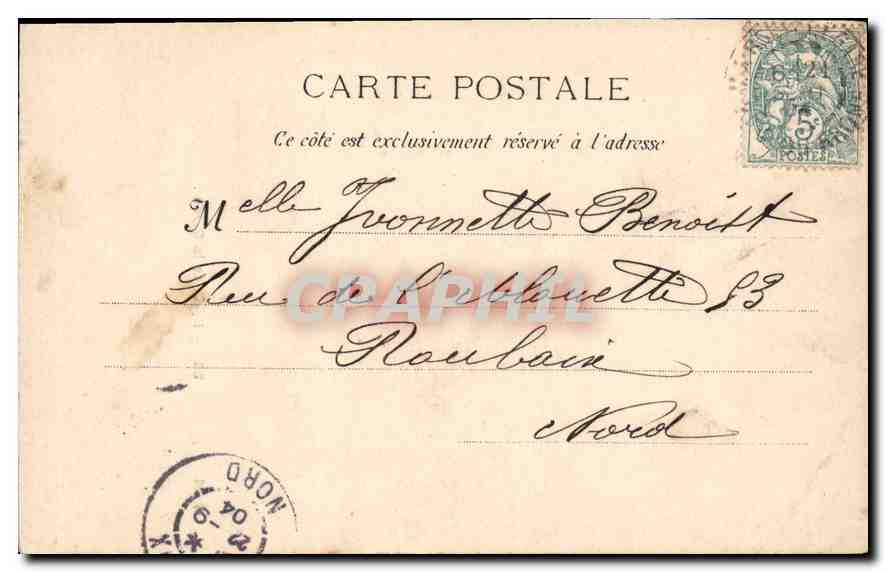CPA Marseille N D de la Garde  — Rückseite