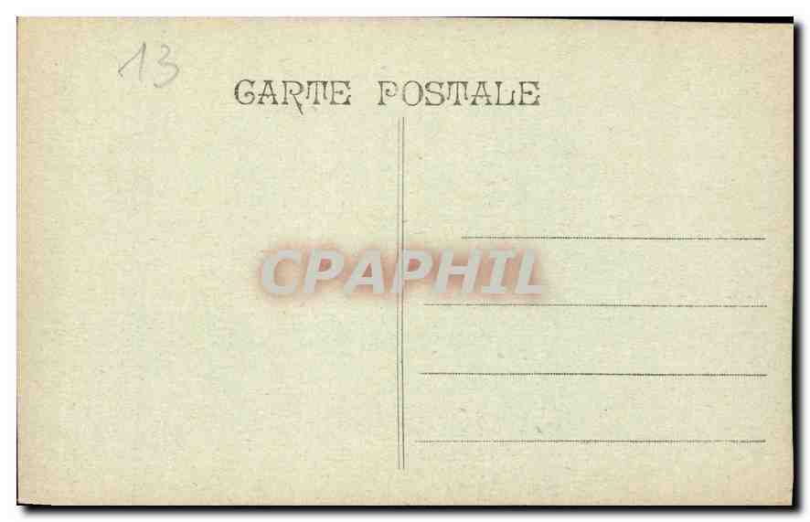 CPA Marseille Place de la Bourse  — Verso