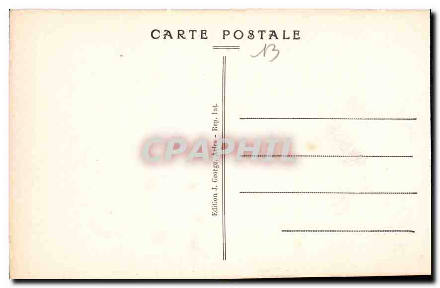 CPA Arles Cour du Cloitre de l'eglise St Trophime  — Verso