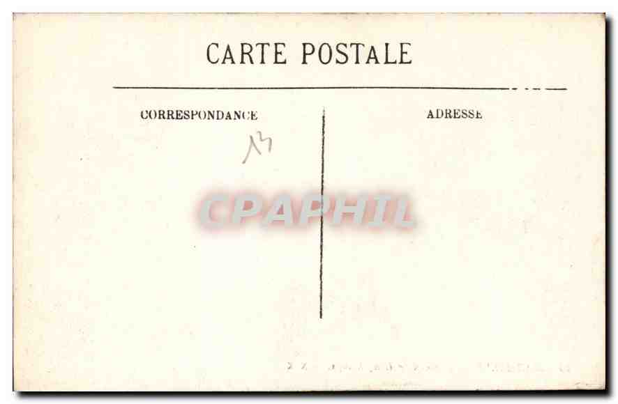 CPA Marseille Chateau de Longchamps  — Verso