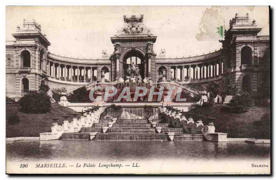 CPA Marseille le Palais Longchamp 