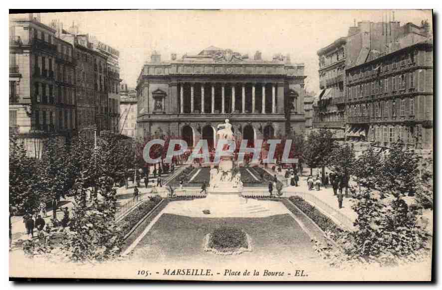 CPA Marseille Place de la Bourse 