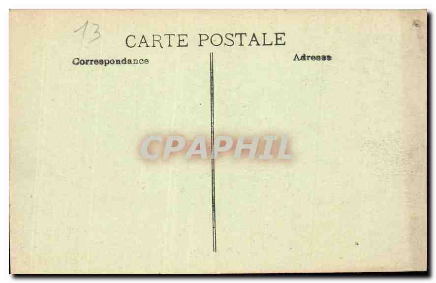 CPA Marseille le Chateau d'If Bateaux Voiliers — Rückseite