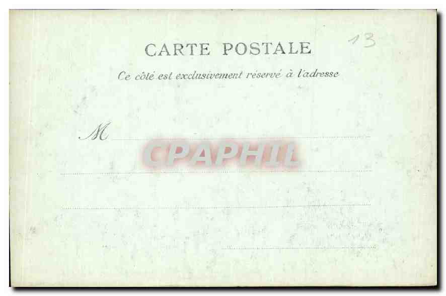 CPA Marseille la Sortie du Vieux Port Bateau Voilier — Verso