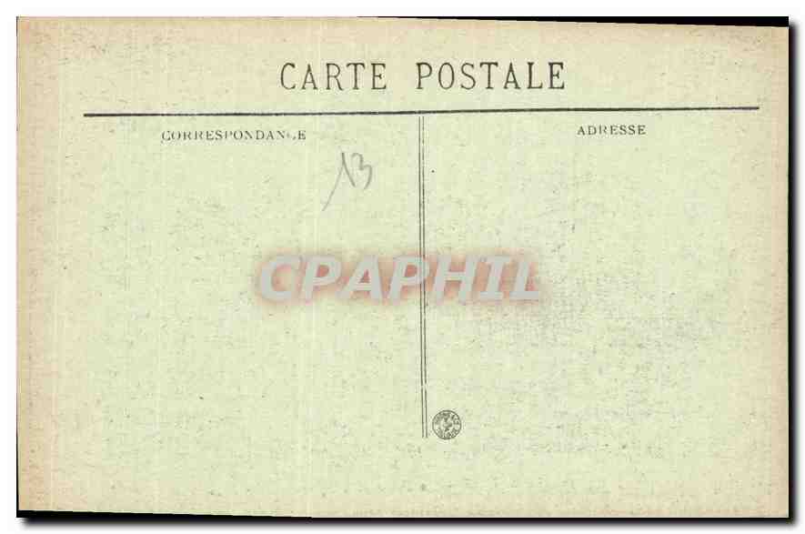 CPA Marseille la Bourse et le Square  — Verso