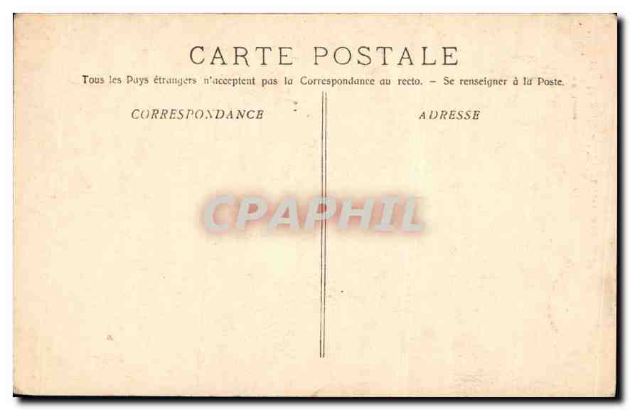 CPA Marseille l'Eglise St Vincent de Paul Les Reformes  — Verso