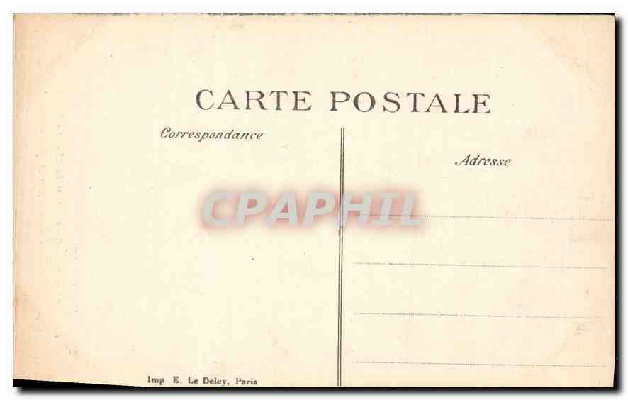 CPA Marseille Fontaine Cantini Bas reliefs au mer Amphytrite  — Verso