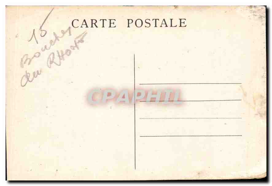 CPA Marseille l'Hotel de Ville  — Rückseite