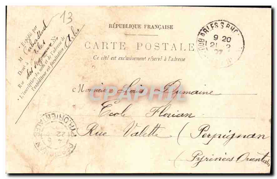 Arles — Le Théâtre Antique — Brigitte A. Mariès d'Arous — Rückseite