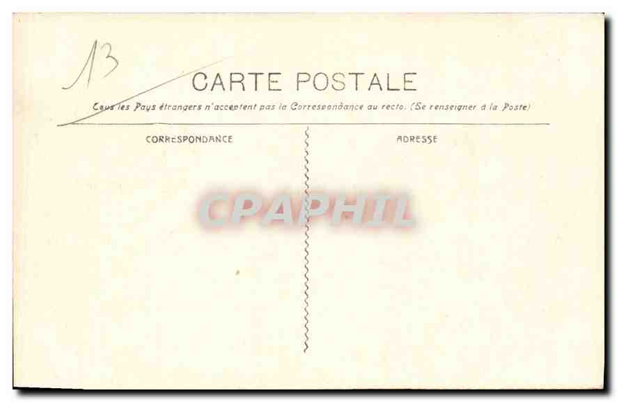 CPA Marseille Effet de Nuit  — Rückseite