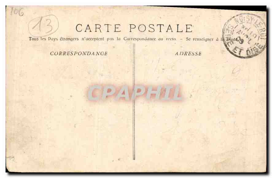 CPA Marseille Notre Dame de la Garde  — Rückseite