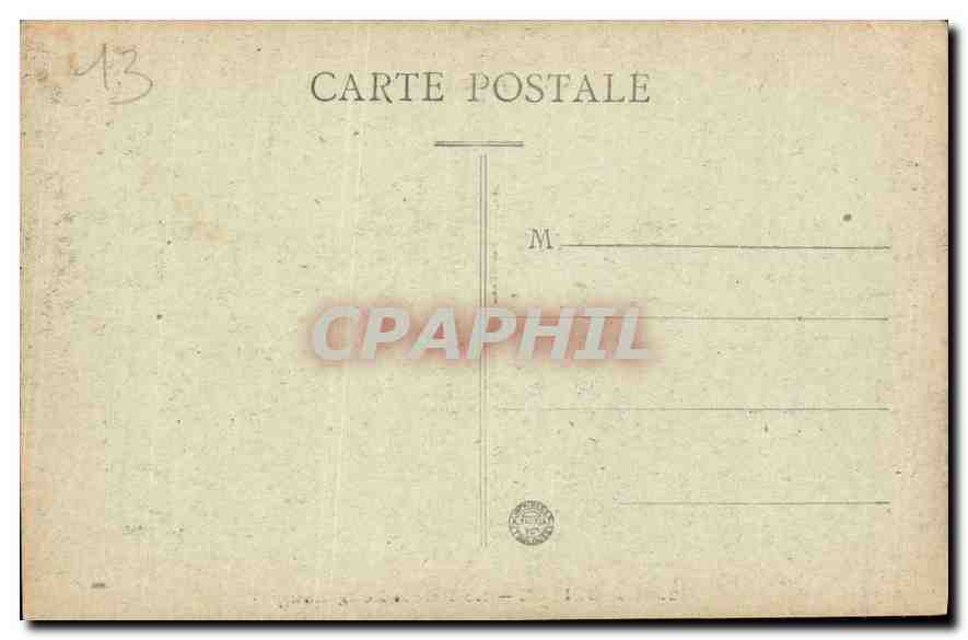 CPA Marseille le Palais Longchamp  — Verso