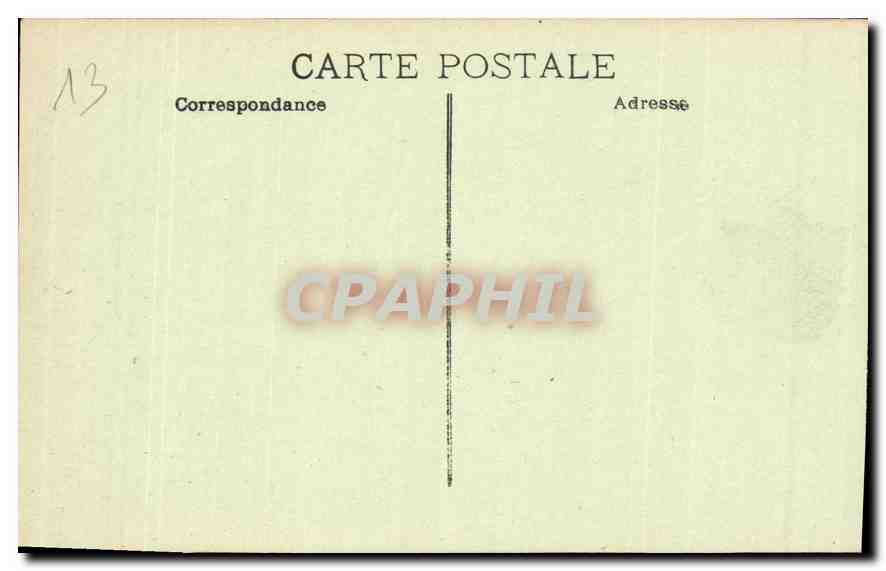 CPA Marseille Chateau d'If Bateau voilier — Rückseite
