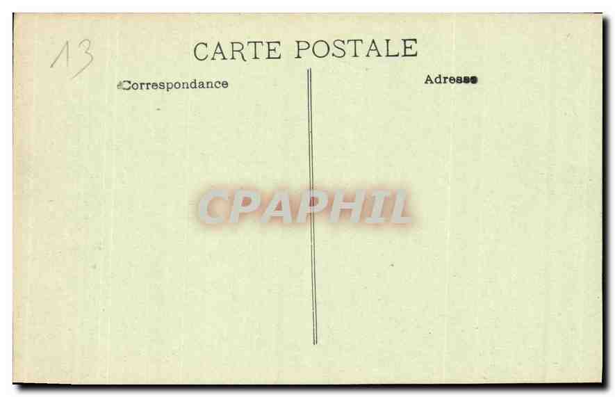 CPA Marseille Chateau du Pharo Bateaux — Rückseite