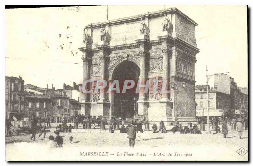REPRO Marseille la Place d'Aix l'Arc de Triomphe 