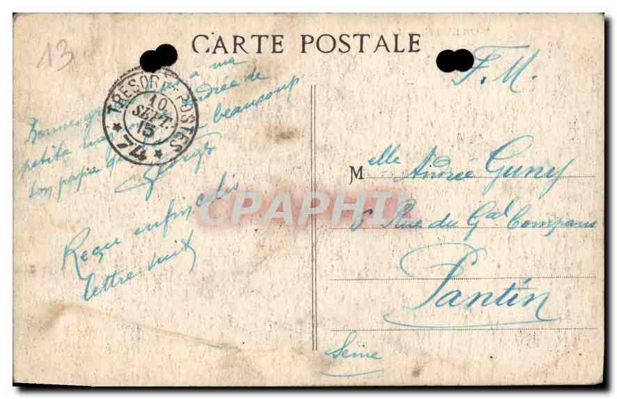 CPA Marseille le Prado Tramways — Verso