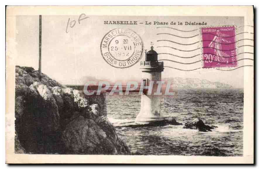CPA Marseille le Phare de la Desirade 