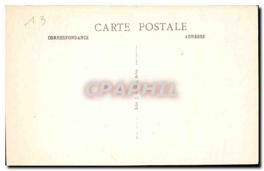 CPA Arles Theatre Antique aui aurait ete commence sous le siecle d'Auguste  — Rückseite