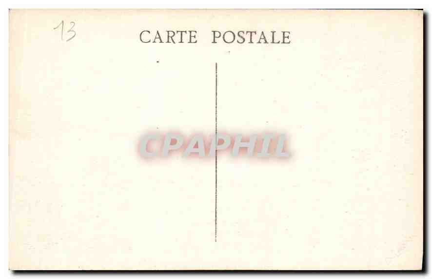 CPA Marseille le Chateau d'If et les Iles  — Rückseite