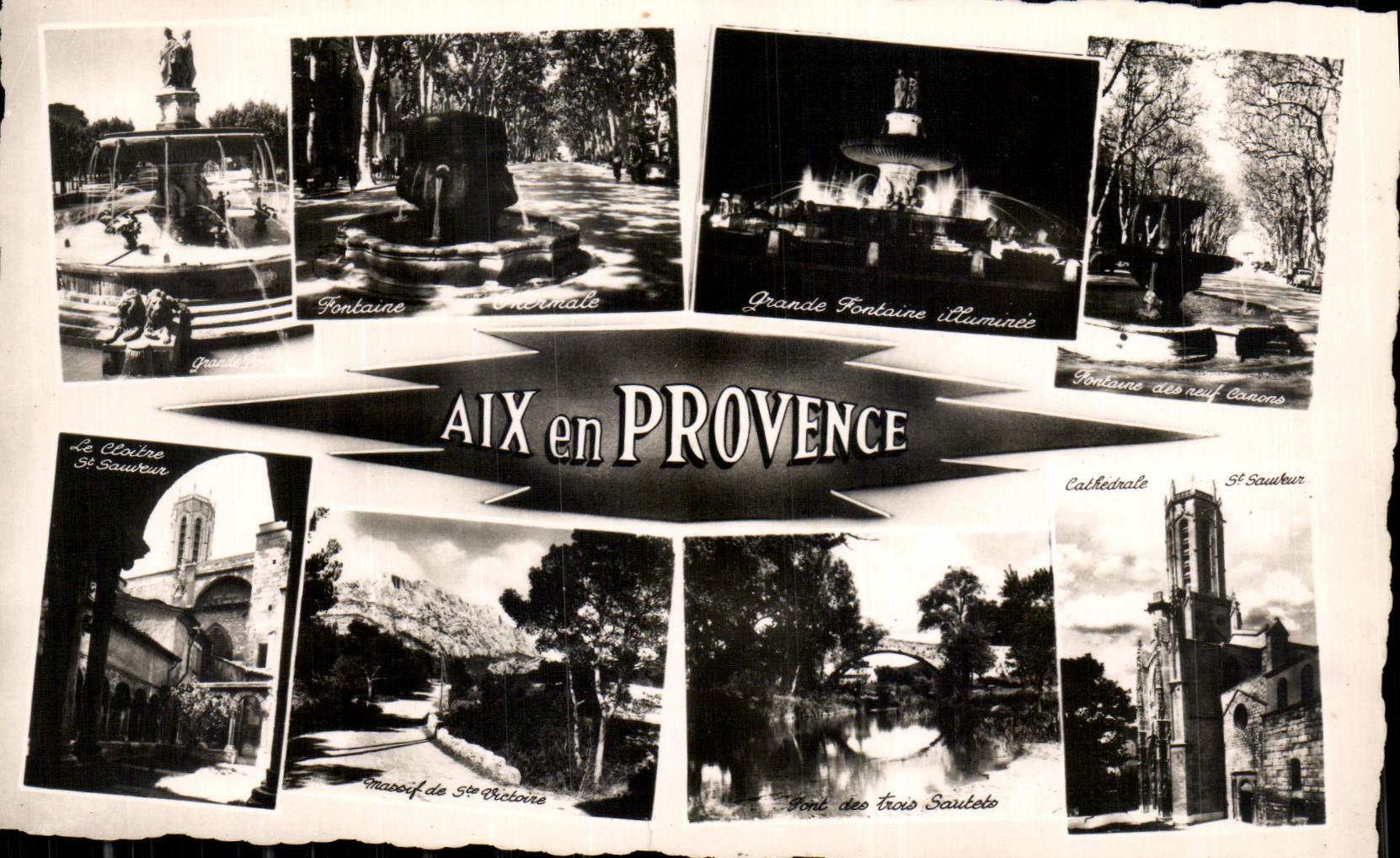Aix-en-Provence — Fontänen und Denkmäler — Editions de France, Marseille