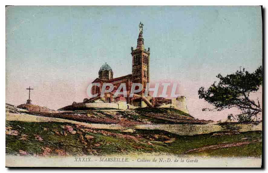 CPA Marseille Colline de N D de la Garde 