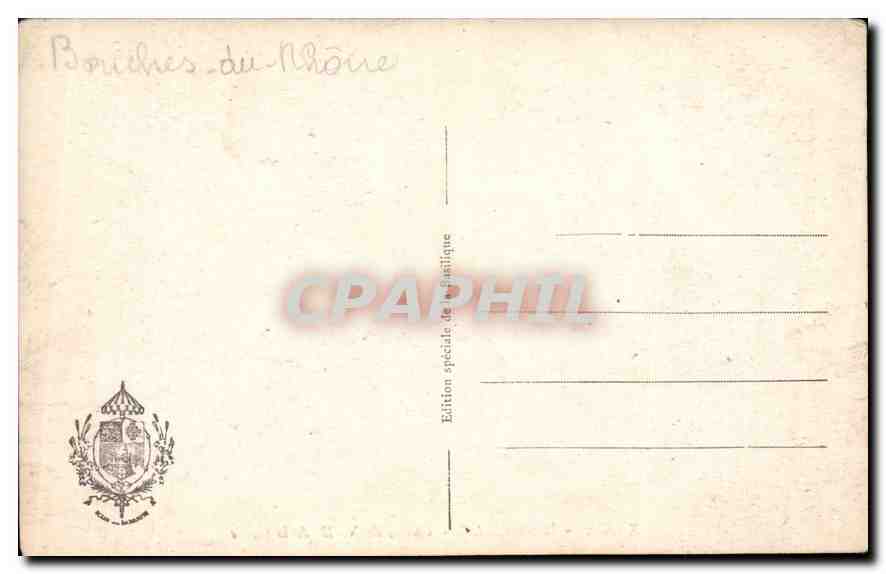 CPA Marseille Colline de N D de la Garde  — Rückseite