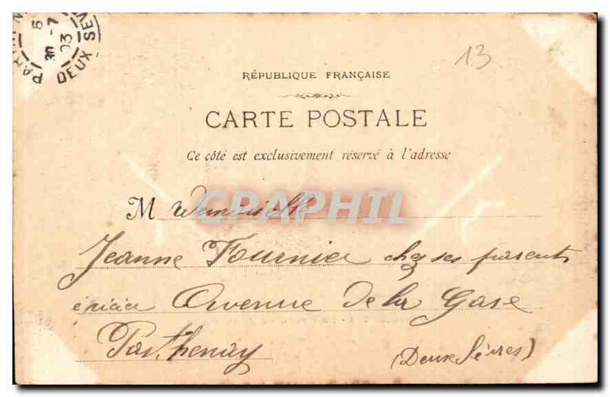 CPA Marseille le Prado vu de la Plage  — Rückseite