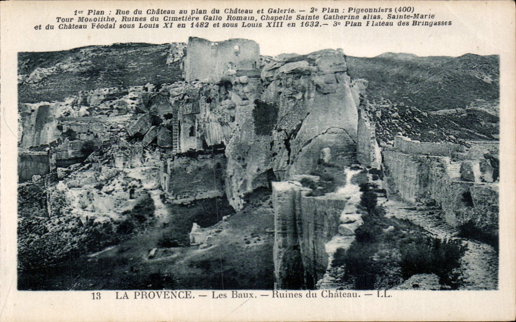 Les Baux — Ruines du Château — LL. — La Provence