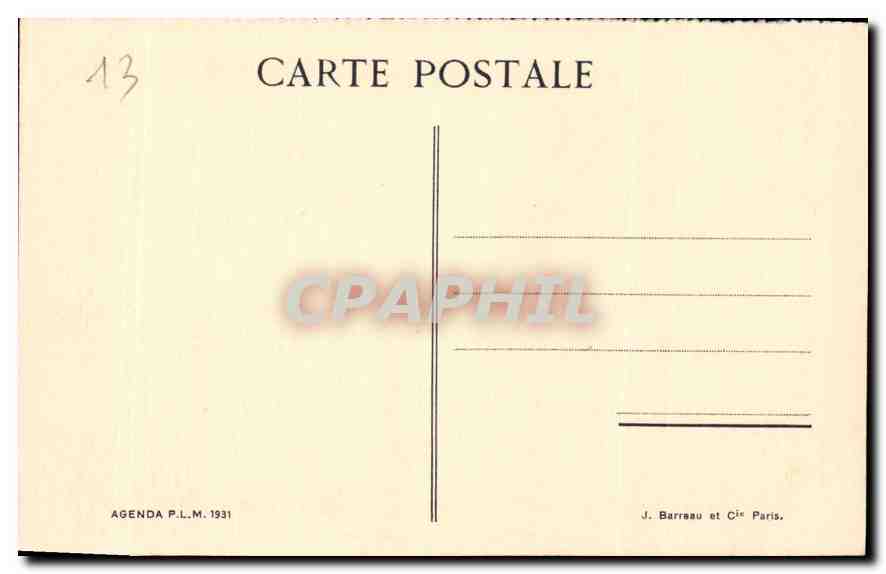 CPA Marseille le Vieux Port  — Verso
