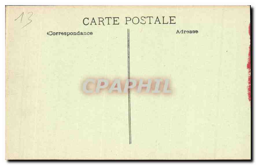 CPA Marseille Promenade de la Corniche  — Verso