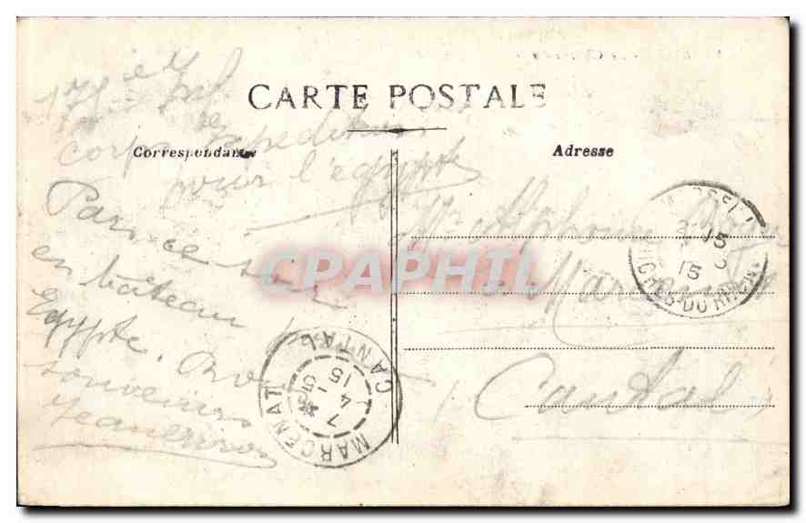 CPA Marseille le Chateau d'If  — Verso