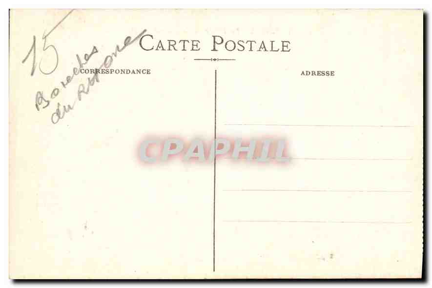 CPA Marseille la Place de la Bourse  — Verso